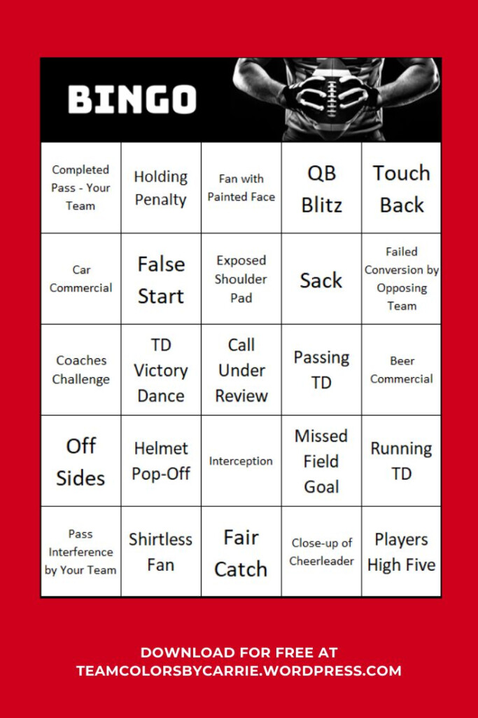 How To Play Football Bingo With FREE Cards To Get Started Bingo 