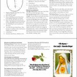 How To Say The Rosary Pamphlet Printable Praying The Rosary Praying