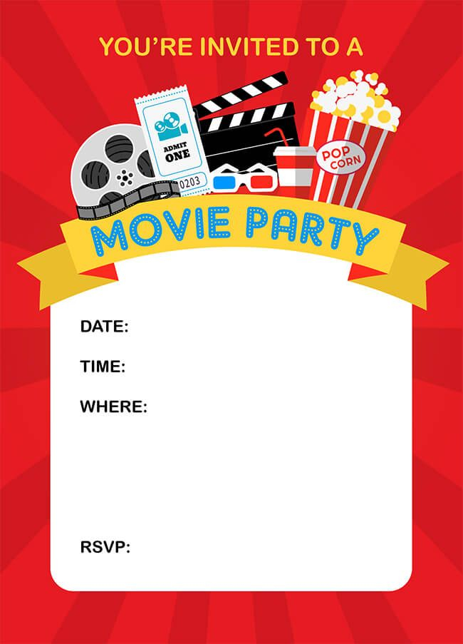 How To Throw A Fun Backyard Movie Party And Free Printable Movie 