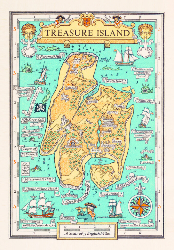 How Writers Map Their Imaginary Worlds Treasure Island Treasure 