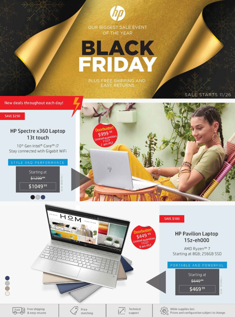 HP Black Friday 2021 Ad Savings