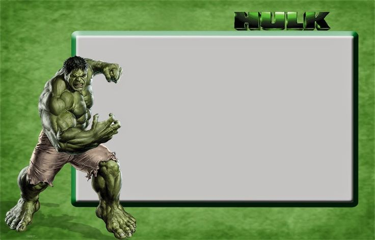 Hulk Free Printable Invitations Frames Or Cards Hulk Birthday Hulk