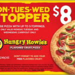 Hungry Howie s Pizza Coupons Get A Large 3 topper Pizza For 8 At