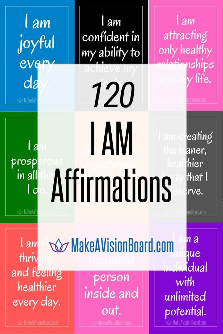 I Am Affirmations 120 Empowering Affirmations A Free Printable PDF 
