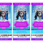 I Make I Share Disney Frozen Movie Ticket Invitation Movie Ticket