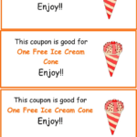 Ice Cream Coupon Template Printable Pdf Download