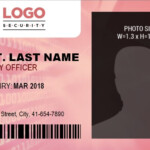 ID Badge Template PDF Free Word Templates