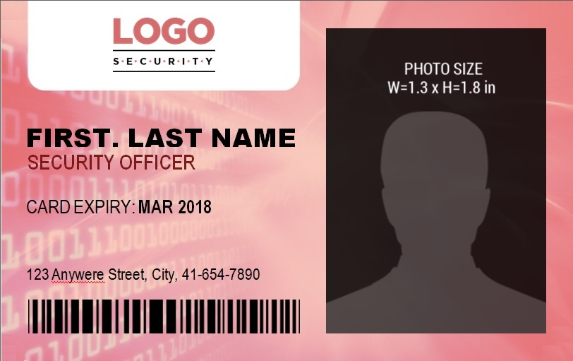 ID Badge Template PDF Free Word Templates