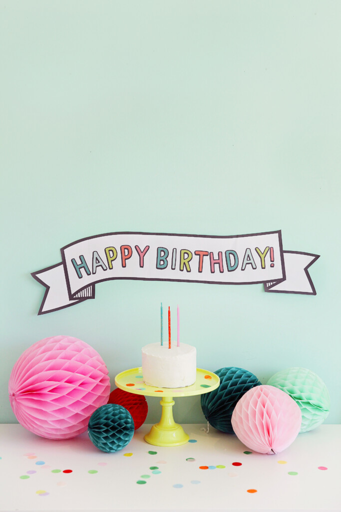 Ideas For Printable And Rainbow Birthday Banners Tell Love And Party