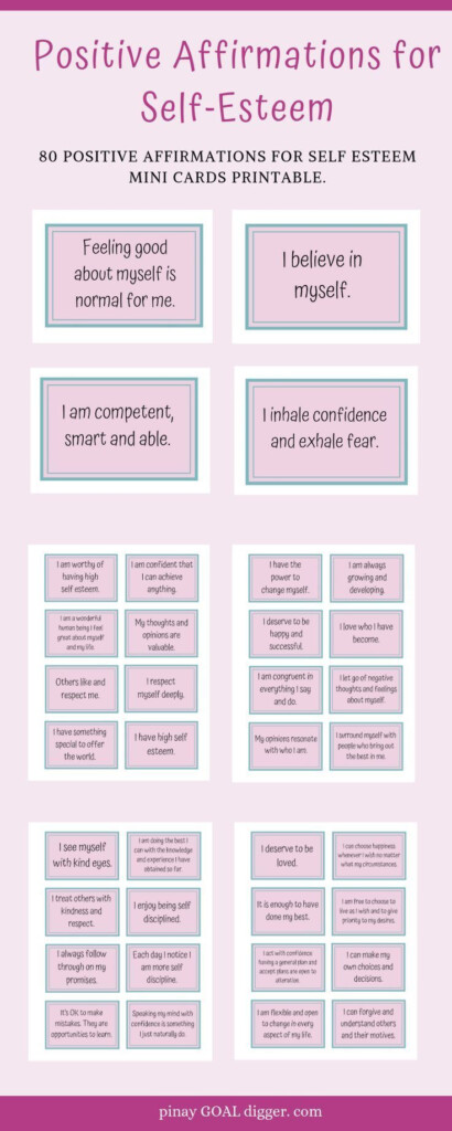 If You Feel Like You Have A Low Self Esteem These Affirmations Can 