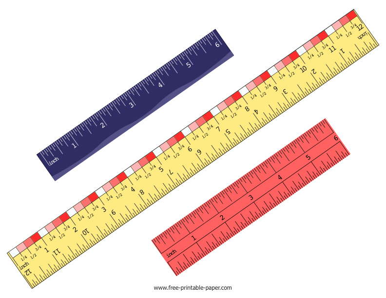 Inch Ruler Templates Free Printable Paper