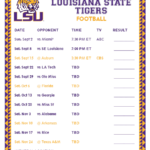 Index Of Schedules College Football 2018 SEC LSU