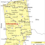 Indiana Map Map Of Indiana State USA Highways Cities Roads Rivers