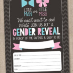 Instant Download Gender Reveal Invitation By InkObsessionDesigns