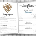 INSTANT DOWNLOAD LDS Boy Baptism Program Fully Editable Printable