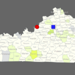 Interactive Map Of Kentucky Clickable Counties Cities