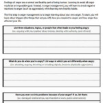 Introduction To Anger Management Worksheet Therapist Aid Anger