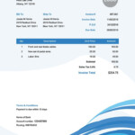 Invoice Template En Cool Waves Free Receipt Template Invoice