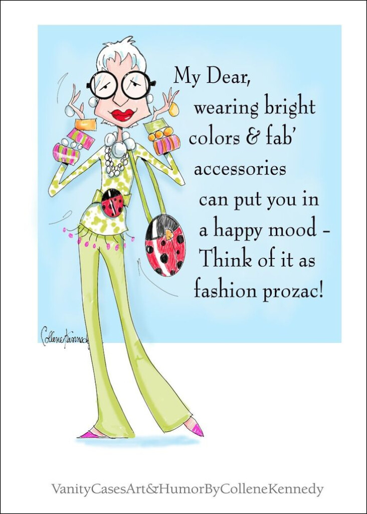 Iris Apfel Inspired Funny Fashion Birthday Card For Friend Etsy 