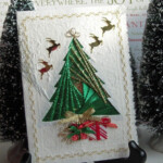 Items Similar To Iris Folding Christmas Tree Card Of Glistening