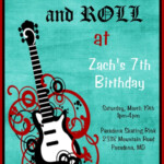 Items Similar To Rockstar Birthday Invitation Rock Star Birthday