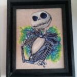 Jack Skellington Cross Stitch Pattern DMC Needlepoint Pattern Etsy