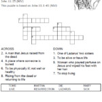 Jesus Raises Lazarus From The Dead Crossword Sermons4