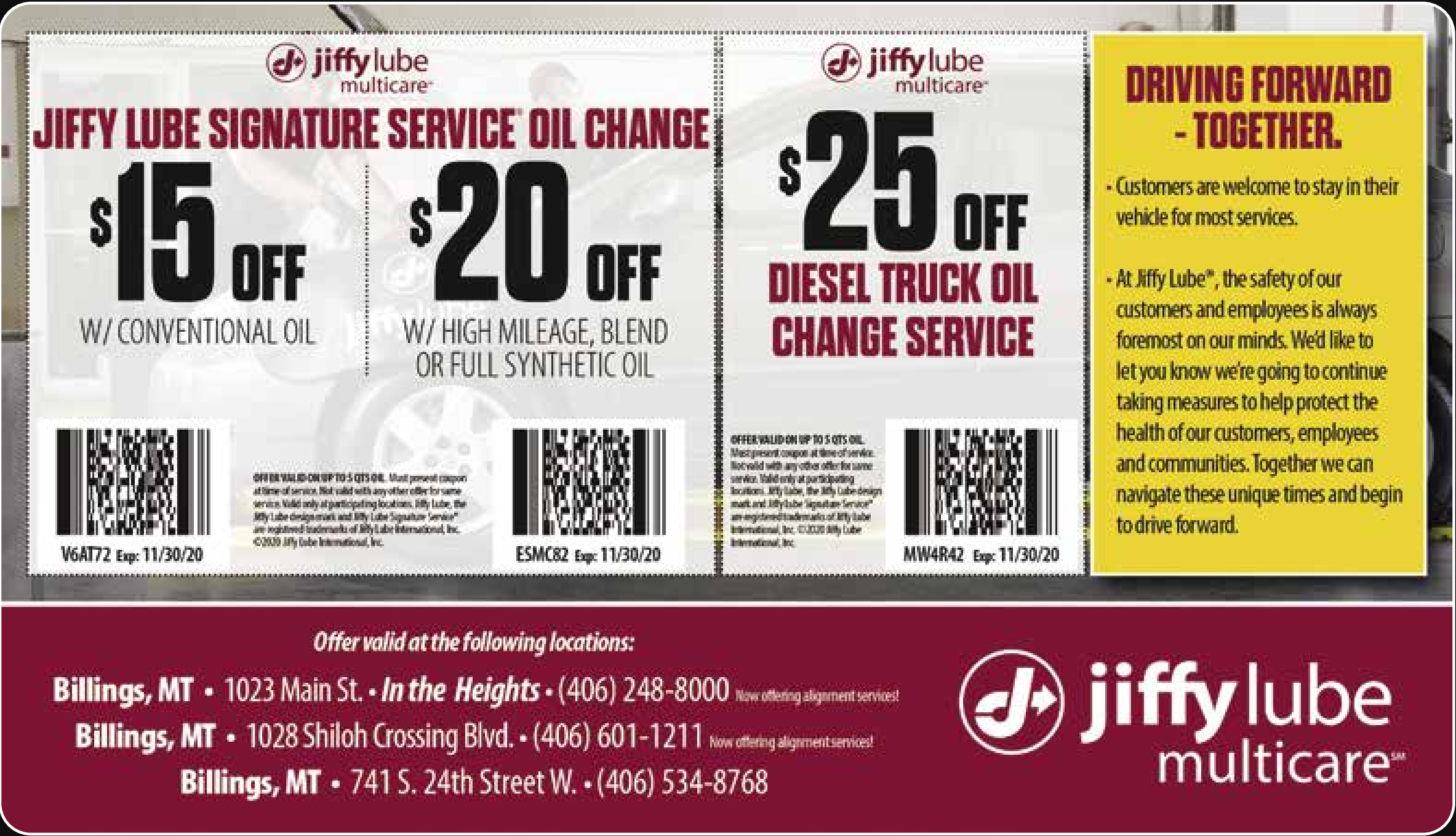 Jiffy Lube Coupons