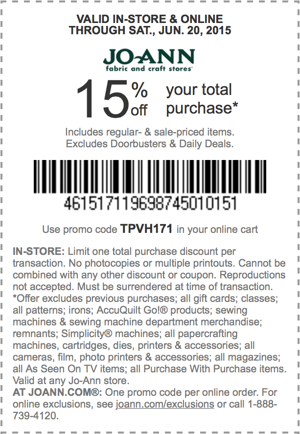 Jo Ann Fabric Coupons Find A Jo Ann Coupon Store Coupons Coupons 