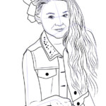 Jojo Siwa Coloring Pages How To Draw Jojo Siwa 10 Free Printable