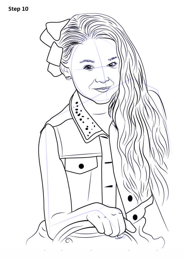 Jojo Siwa Coloring Pages How To Draw Jojo Siwa 10 Free Printable 