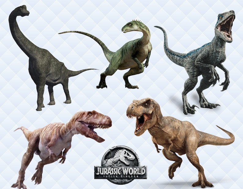 Jurassic Park Clipart Jurassic World PNG Characters Dinosaur Etsy ...