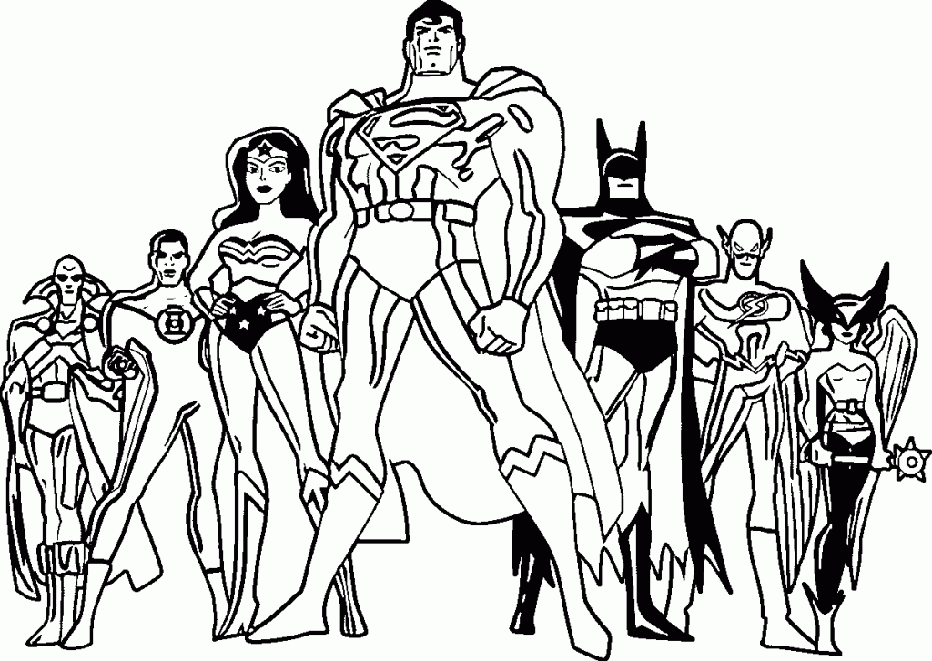 Justice League Coloring Pages Best Coloring Pages For Kids