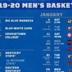 Kentucky Basketball 2019 20 Schedule Set A Sea Of Blue
