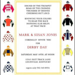 Kentucky Derby Party Invitation Horse Racing Invitation Jockey Silk