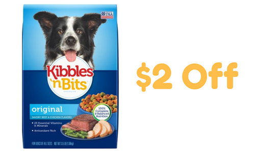 Kibbles n Bits Coupon Dog Food 2 88 Southern Savers