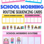 Kids Schedule Morning Routine For School School Morning Routine Kids