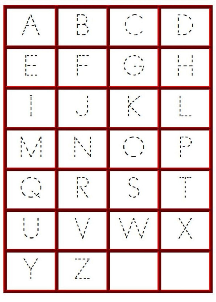 Kindergarten Alphabet Worksheets To Print Activity Shelter