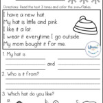 Kindergarten Reading Comprehension Passages Winter Reading