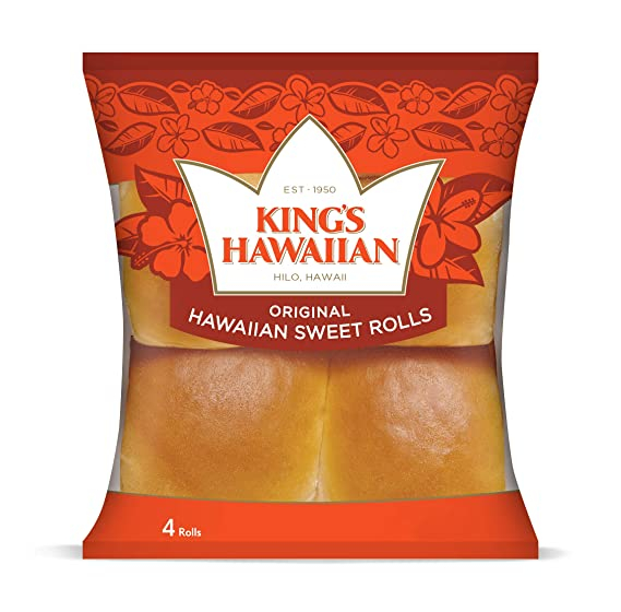 King s Hawaiian Sweet Rolls 4 Ct 4 4 Oz Frozen Amazon 