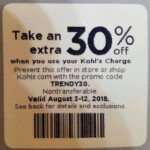 Kohls 30 OFF Coupon Code In Store And Online August 2018 Kohls
