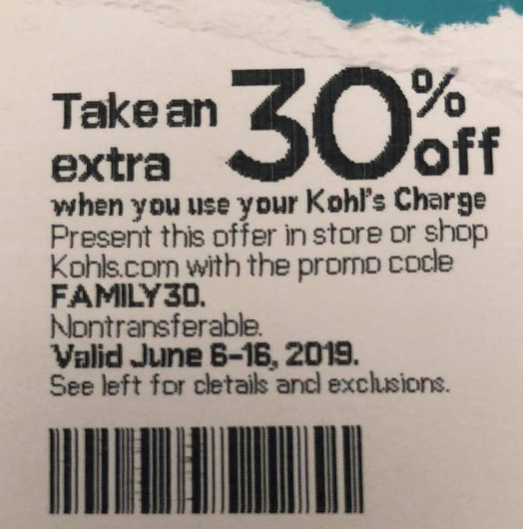 Kohls 30 OFF Coupon Code In Store And Online June 2019 Kohls 