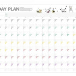 Korean Style D Day Plan 100 Days Countdown Schedule Planner To Do List