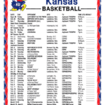 Ku Basketball Schedule Printable That Are Handy Hudson Website