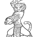 Kung Fu Panda 3 Master Tigress Coloring Page