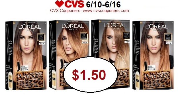 L Oreal Preference Or Excellence Hair Color Only 1 50 At CVS 6 10 6 