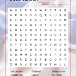 Labor Day Word Search Instant Download Party Word Find Etsy