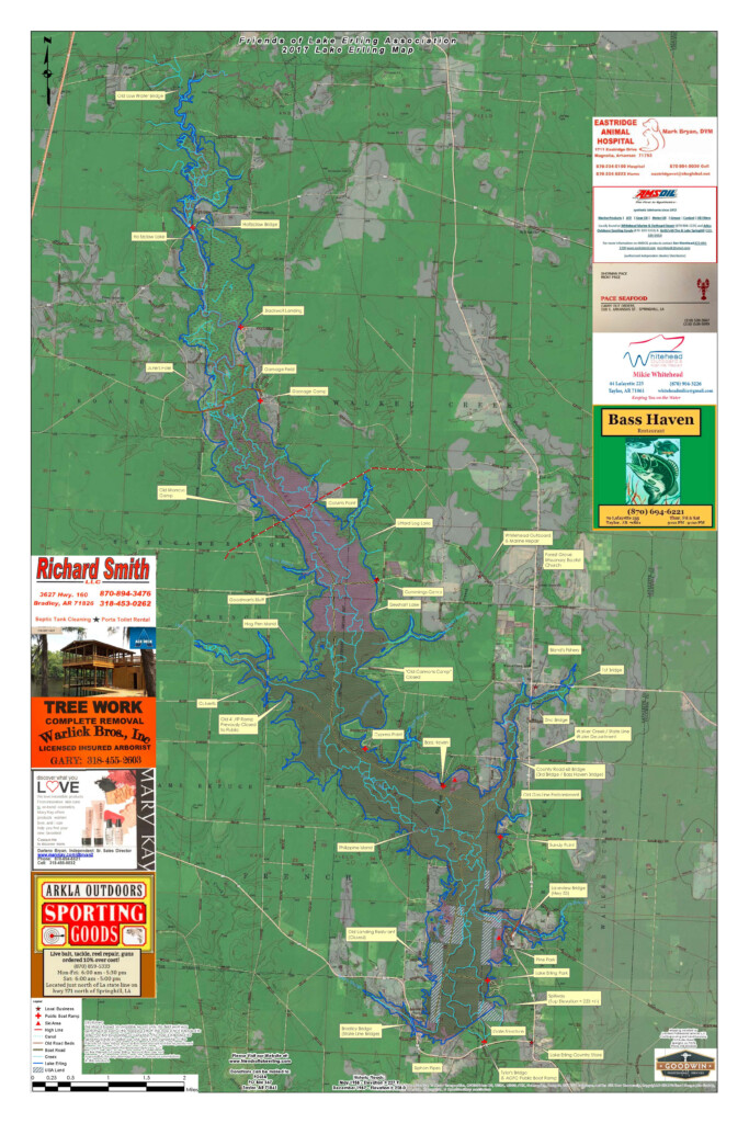 Lake Erling Map