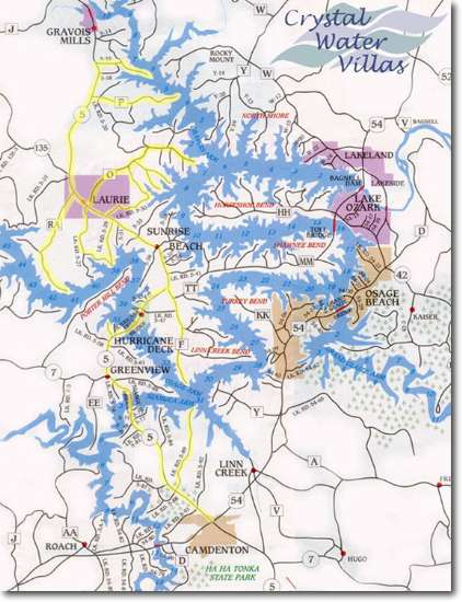 Lake Of The Ozarks Vacation Rentals Driving Directions