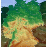 Large Detailed Physical Map Of Germany Germany Europe Mapsland